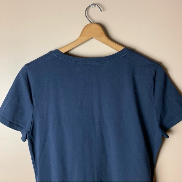 [Tommy Hilfiger] Navy Blue Red & White Striped Detail Short Sleeve Casual Dress - Picture 9 of 9